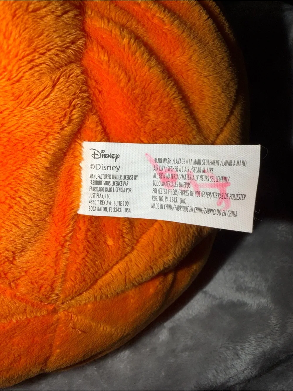 Disney Mickey Mouse Halloween Pumpkin Plush Pillow Jack-o'-lantern Set Of 2